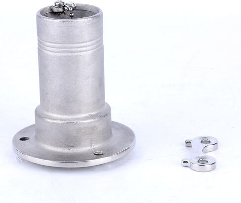 غطاء حشو من الفولاذ المقاوم للصدأ 316 مصنوع من Amarine مع غطاء مفتاح للوقود/النفايات/المياه/الغاز لقافلة القوارب واليخوت 1.5 بوصة (38 مم) (ماء) in Saudi Arabia