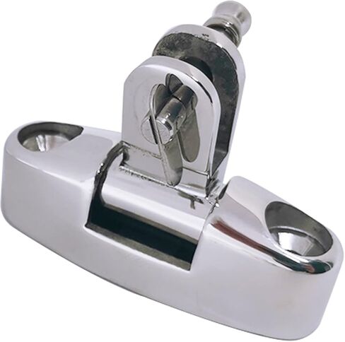 Yanyu 2 Pack Boat Bimini Top Swivel Deck Hinge 316 الفولاذ المقاوم للصدأ البحرية المفصلي، قابل للتعديل سطح دوار المفصلي، مع دبوس ومسامير قابلة للإزالة in Kuwait