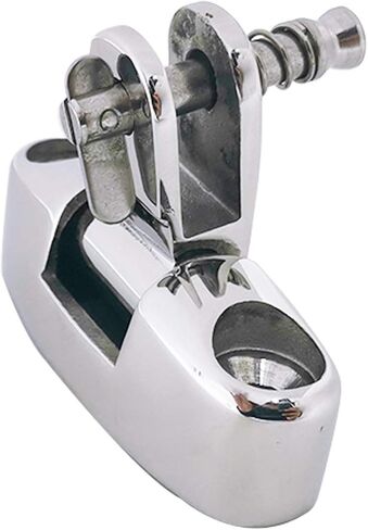 Yanyu 2 Pack Boat Bimini Top Swivel Deck Hinge 316 الفولاذ المقاوم للصدأ البحرية المفصلي، قابل للتعديل سطح دوار المفصلي، مع دبوس ومسامير قابلة للإزالة in Kuwait