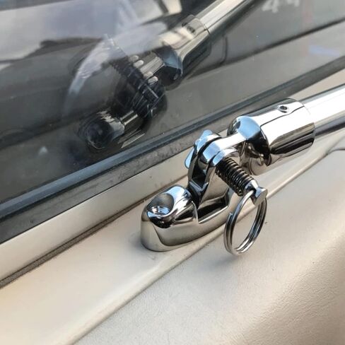 Yanyu 2 Pack Boat Bimini Top Swivel Deck Hinge 316 الفولاذ المقاوم للصدأ البحرية المفصلي، قابل للتعديل سطح دوار المفصلي، مع دبوس ومسامير قابلة للإزالة in Kuwait