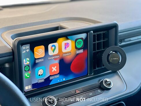 ملحق حجيرة تثبيت الهاتف الأصلي لشاحنات Ford Maverick لعام 2021+ | تصميم شبكي بمشبك تنفيس | بلاستيك ASA عالي الحرارة | منتج أمريكي 100% in Saudi Arabia