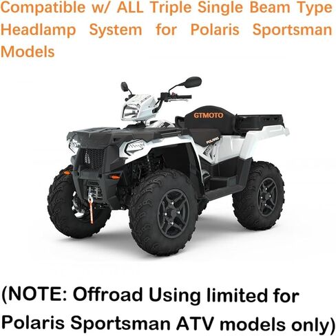 Polaris Sportsman 400 450 500 550 570 800 850 1000 XP Pod Light High Beam, 881/886 Bulb, Powerful 6000K Bright White ATV Lights, 1-Pack in Saudi Arabia