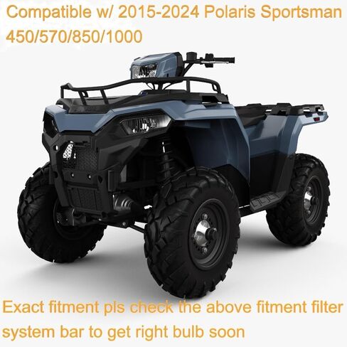Polaris Sportsman 400 450 500 550 570 800 850 1000 XP Pod Light High Beam, 881/886 Bulb, Powerful 6000K Bright White ATV Lights, 1-Pack in Saudi Arabia