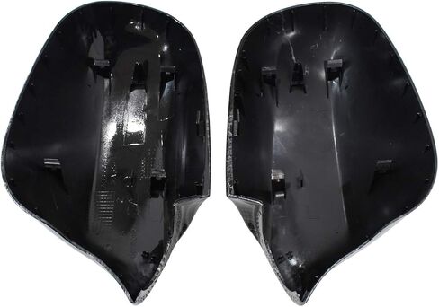 NewYall زوج من ألياف الكربون غطاء مرآة الباب الجانبي غطاء لسيارات BMW 3 Series 323i 335d 328i 328xi 335i 335xi 2009-2011 السائق الأيسر وجانب الركاب الأيمن in Kuwait