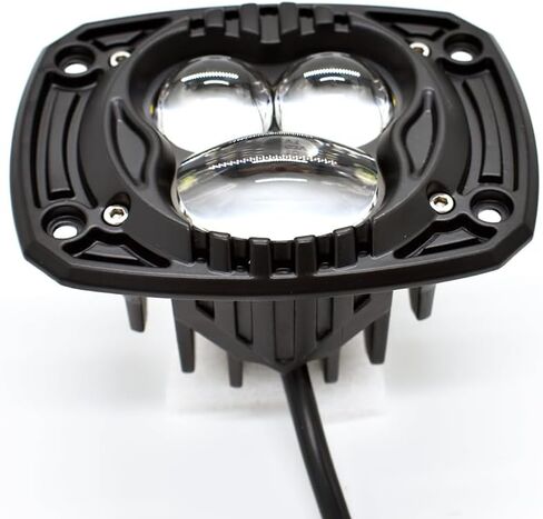 2pcs 4 Inch Fluch Mount LED Pod Lights Amber Off Road Driving Bumper Light Bar Spot Fog Lamp Round 8D Led Work Light Reversing Light For Tractor Truck ATV UTV Golf Cart in Saudi Arabia