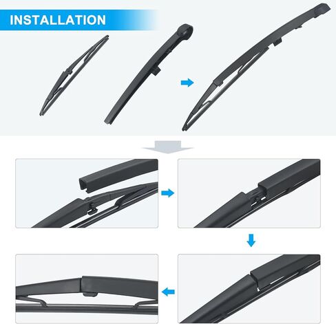 5139835AC الخلفية ذراع الممسحة شفرة ل جيب جراند شيروكي 2005 2006 2007 2008 2009 2010 الخلفية ممسحة زجاج أمامي شفرة مجموعة 55156514AC 05139836AB in Kuwait