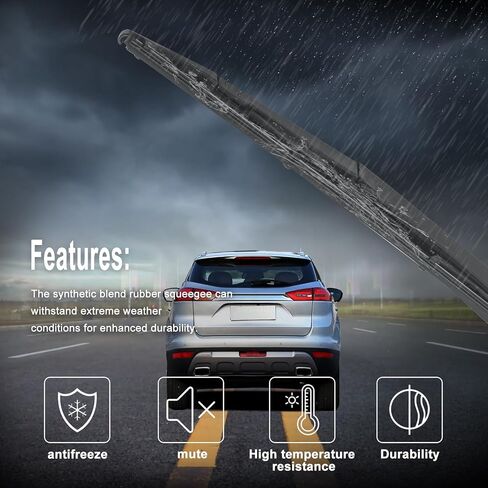 5139835AC الخلفية ذراع الممسحة شفرة ل جيب جراند شيروكي 2005 2006 2007 2008 2009 2010 الخلفية ممسحة زجاج أمامي شفرة مجموعة 55156514AC 05139836AB in Kuwait