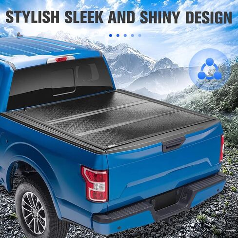 Hard Folding Truck Bed Tonneau Cover for 2009-2010 Dodge Ram 1500, 2011-2021 Ram 1500 2500 3500 6.5 Ft Bed Fleetside w/o Ram Box in Saudi Arabia