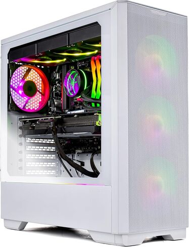 Skytech Rampage Gaming PC, Ryzen 7 7700X 4.5 GHz (5.4GHz Turbo Boost), NVIDIA RTX 4060 Ti 8GB GDDR6X, 2TB SSD, 16GB DDR5 RAM 5200, 750W Gold PSU, 360mm AIO, Wi-Fi, Win 11 Home in Saudi Arabia