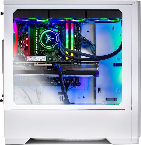 Skytech Rampage Gaming PC, Ryzen 7 7700X 4.5 GHz (5.4GHz Turbo Boost), NVIDIA RTX 4060 Ti 8GB GDDR6X, 2TB SSD, 16GB DDR5 RAM 5200, 750W Gold PSU, 360mm AIO, Wi-Fi, Win 11 Home in Saudi Arabia