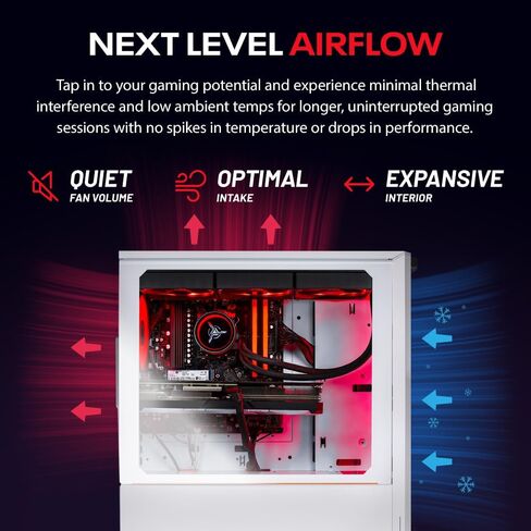 Skytech Rampage Gaming PC, Ryzen 7 7700X 4.5 GHz (5.4GHz Turbo Boost), NVIDIA RTX 4060 Ti 8GB GDDR6X, 2TB SSD, 16GB DDR5 RAM 5200, 750W Gold PSU, 360mm AIO, Wi-Fi, Win 11 Home in Saudi Arabia