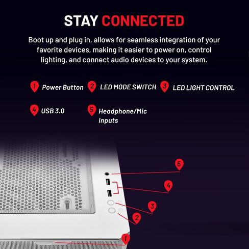 Skytech Rampage Gaming PC, Ryzen 7 7700X 4.5 GHz (5.4GHz Turbo Boost), NVIDIA RTX 4060 Ti 8GB GDDR6X, 2TB SSD, 16GB DDR5 RAM 5200, 750W Gold PSU, 360mm AIO, Wi-Fi, Win 11 Home in Saudi Arabia