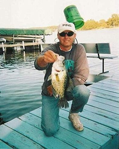 Steel-Charms 40 pk 1.5 بوصة أزرق/أبيض أنبوب صيد الكرابي تنانير تهزهز جثم Bluegill Bream in Saudi Arabia