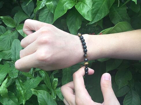 Shungite Protection Bracelet - Fits Average Adult Wrists Men Women Authentic for EMF in Saudi Arabia