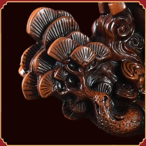 XIZHI 9.5 بوصة × 3.6 بوصة × 6.3 بوصة من الراتنج الخشبي المقلد لديكور المنزل فن النحت على الحصان 8 زخرفة حصان فنغ شوي مناسبة لسطح المكتب والمداخل وفتح الهدايا in Kuwait