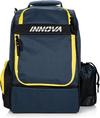 Innova Adventure Pack Disc Golf Backpack 2023 – Holds 25 Discs – Includes Mini, Disc Golf Bag (Black) in Saudi Arabia