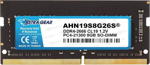 Astra-Gear 4GB(1x4GB) 2666Mhz DDR4 Unbuffered Non-ECC SO-DIMM Upgrade for Laptop Notebook Memory Ram 1.2V CL19 260-Pin(AHN19D4G26S) in Saudi Arabia