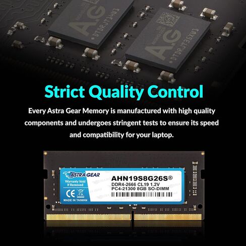 Astra-Gear 4GB(1x4GB) 2666Mhz DDR4 Unbuffered Non-ECC SO-DIMM Upgrade for Laptop Notebook Memory Ram 1.2V CL19 260-Pin(AHN19D4G26S) in Saudi Arabia