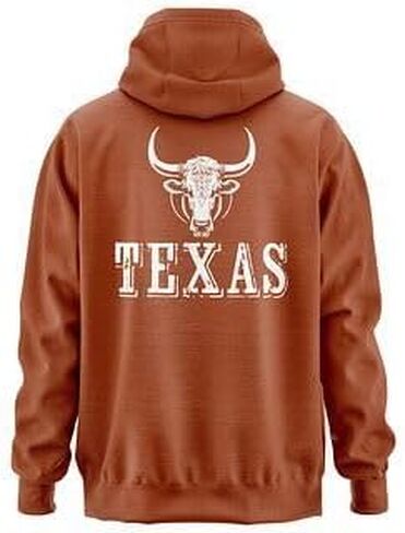 Texas Longhorn Hoodie, Front & Back Texas Football Hooded Sweater for Men Women Unisex in Saudi Arabia