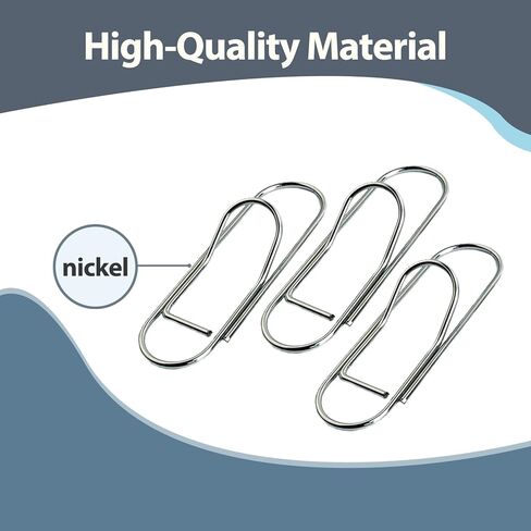 12 قطعة حامل مشبك قلم للكمبيوتر الدفتري مشبك ورق معدني من الفولاذ المقاوم للصدأ لأقلام الرصاص وحافظة المجلات الورقية وحامل مشبك آمن (فضي) in Kuwait