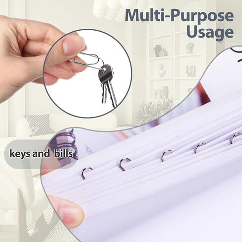 12 قطعة حامل مشبك قلم للكمبيوتر الدفتري مشبك ورق معدني من الفولاذ المقاوم للصدأ لأقلام الرصاص وحافظة المجلات الورقية وحامل مشبك آمن (فضي) in Kuwait