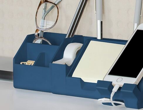 Bostitch Office Konnect Tape Dispenser with Premium Single-sided Tape, Sticks to Desk, Blue (KT-TAPE-BLUE) in Saudi Arabia