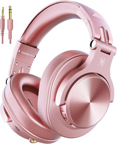 OneOdio A70 Bluetooth Over-Ear Headphones, Hi-Res Wired DJ Studio - Black in Saudi Arabia