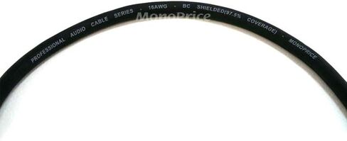Monoprice XLR Male to XLR Female Cable - 25 Feet - Black, 16AWG, Gold Plated, Microphone & Interconnect - Stage Right Series in Saudi Arabia