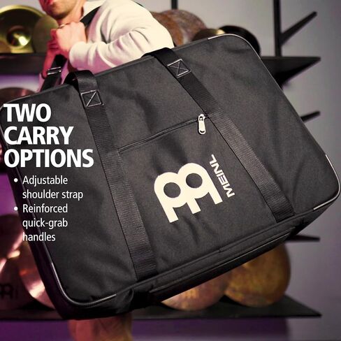 Meinl Percussion Professional Standard Cajon Box Drum Backpack Bag — Heavy-Duty Rip Stop Fabric, Adjustable Shoulder Straps and Carrying Grip, 2-Year Warranty, Carbon Gray, (MCJB-BP-CG) in Saudi Arabia