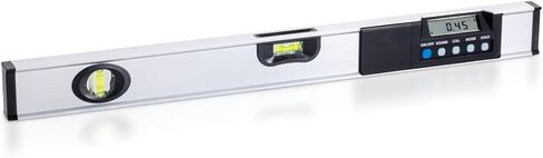 J-MEX eLevel 600 - مستوى رقمي 24 بوصة، أداة مستوى إلكتروني 360 درجة، مقياس الميل والمنقلة، شاشة LCD مع قارورتين، صنع في تايوان in Saudi Arabia