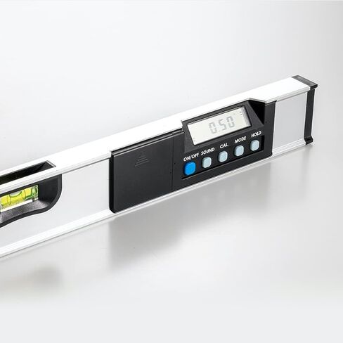 J-MEX eLevel 600 - مستوى رقمي 24 بوصة، أداة مستوى إلكتروني 360 درجة، مقياس الميل والمنقلة، شاشة LCD مع قارورتين، صنع في تايوان in Saudi Arabia