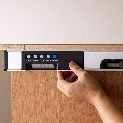 J-MEX eLevel 600 - مستوى رقمي 24 بوصة، أداة مستوى إلكتروني 360 درجة، مقياس الميل والمنقلة، شاشة LCD مع قارورتين، صنع في تايوان in Saudi Arabia