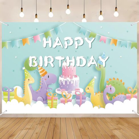Happy Birthday Banner Decorations for Children, Large Yard Baby Shower Party Backdrops Sign Poster Background for Indoor Outdoor Anniversary Decoration for Kids Boys Girls 70.8 x 43.3 Inch in Saudi Arabia