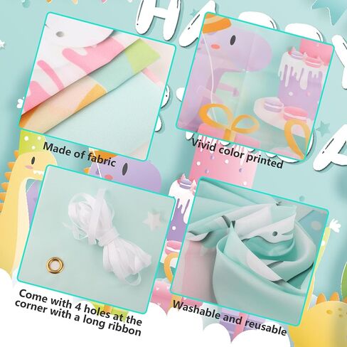 Happy Birthday Banner Decorations for Children, Large Yard Baby Shower Party Backdrops Sign Poster Background for Indoor Outdoor Anniversary Decoration for Kids Boys Girls 70.8 x 43.3 Inch in Saudi Arabia
