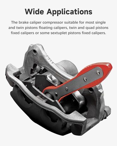 أداة ضغط فرجار الفرامل، أداة ضغط فرجار 4 في 1، أداة ضغط فرجار فرامل 360 درجة، أداة ضغط مكبس فرجار مناسبة للشاحنات والسيارات in Kuwait