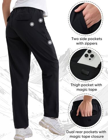 HOTSUIT سروال المشي لمسافات طويلة للسيدات مقاوم للماء وخفيف الوزن وخفيف الوزن ومقاوم للماء in Kuwait