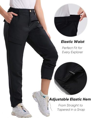 HOTSUIT سروال المشي لمسافات طويلة للسيدات مقاوم للماء وخفيف الوزن وخفيف الوزن ومقاوم للماء in Kuwait