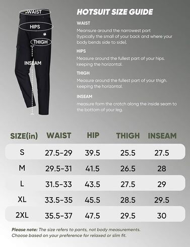 HOTSUIT سروال المشي لمسافات طويلة للسيدات مقاوم للماء وخفيف الوزن وخفيف الوزن ومقاوم للماء in Kuwait