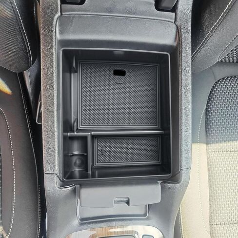 EDBETOS Acadia Center Console Organizer Compatible with 2017-2023 GMC Acadia Accessories SLE SLT AT4 Denali Armrest Box Insert Tray Secondary Storage Pallet ABS Plastic Material, Black in Kuwait