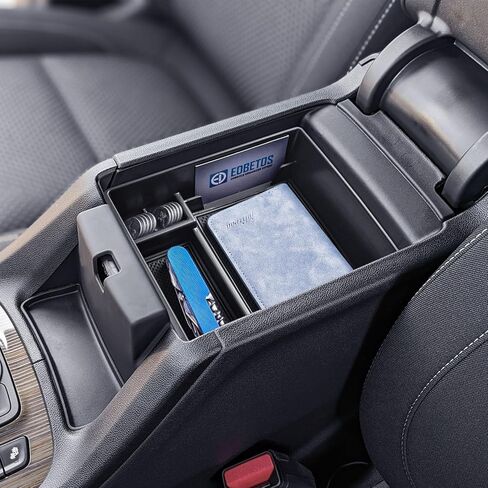 EDBETOS Acadia Center Console Organizer Compatible with 2017-2023 GMC Acadia Accessories SLE SLT AT4 Denali Armrest Box Insert Tray Secondary Storage Pallet ABS Plastic Material, Black in Kuwait