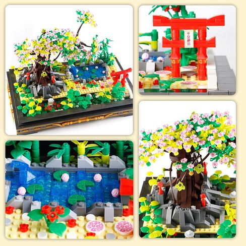 Cherry Blossom Meaningful Bonsai Tree Building Sets,Japanese Style Sakura Tree Mini Building Blocks(1286 PCS),Enjoy Your Own Beautiful Display Show, Present for Kids and Adults in Saudi Arabia