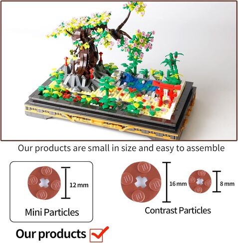 Cherry Blossom Meaningful Bonsai Tree Building Sets,Japanese Style Sakura Tree Mini Building Blocks(1286 PCS),Enjoy Your Own Beautiful Display Show, Present for Kids and Adults in Saudi Arabia