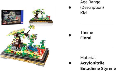Cherry Blossom Meaningful Bonsai Tree Building Sets,Japanese Style Sakura Tree Mini Building Blocks(1286 PCS),Enjoy Your Own Beautiful Display Show, Present for Kids and Adults in Saudi Arabia