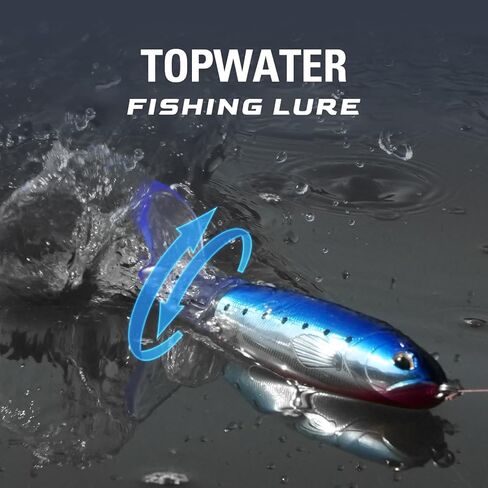 تسليم 3 قطع من طُعم الصيد في المياه العلوية للباس، طقم طُعم الصيد، طُعم عائم مع ذيل دوار عائم لسمك السلمون المرقط، طُعم المياه العلوية للمياه المالحة العذبة in Kuwait