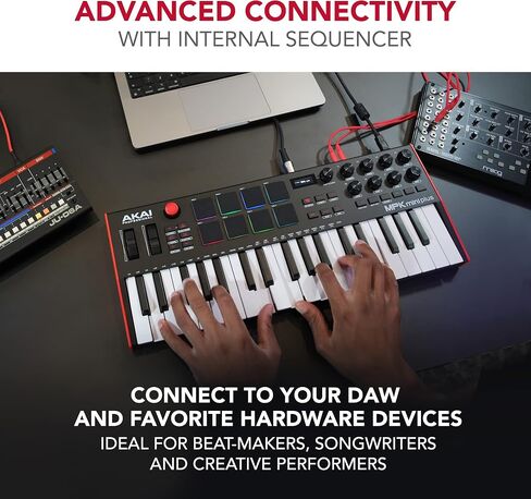 مجموعة Akai Beat Maker - آلة طبول وحدة التحكم MPC Studio MIDI الاحترافية من Akai، وواجهة صوت M-Audio AIR 192|4، وميكروفون XLR، وسماعات رأس الاستوديو in Kuwait