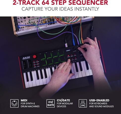 مجموعة Akai Beat Maker - آلة طبول وحدة التحكم MPC Studio MIDI الاحترافية من Akai، وواجهة صوت M-Audio AIR 192|4، وميكروفون XLR، وسماعات رأس الاستوديو in Kuwait