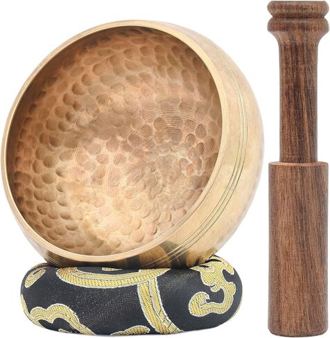 Harmonize Your Soul with our Exquisite 3.5" Tibetan Singing Bowl Set – Elevate Meditation with Included Cushion and Mallet – Experience Sound Bath Healing with Authentic Cuencos Tibetanos in Saudi Arabia