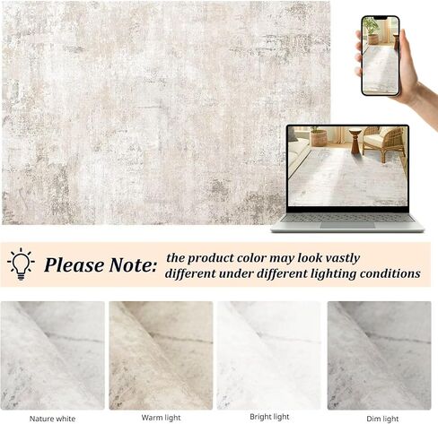 Small Area Rug for Entryway, 2x3 Ultra-Thin Washable Abstract Rugs Non-Slip Bathroom Rug Front Door Mat Indoor Entrance Modern Soft Faux Wool Kitchen Sink Rug Floor Accent Throw Carpet for Bedside in Kuwait