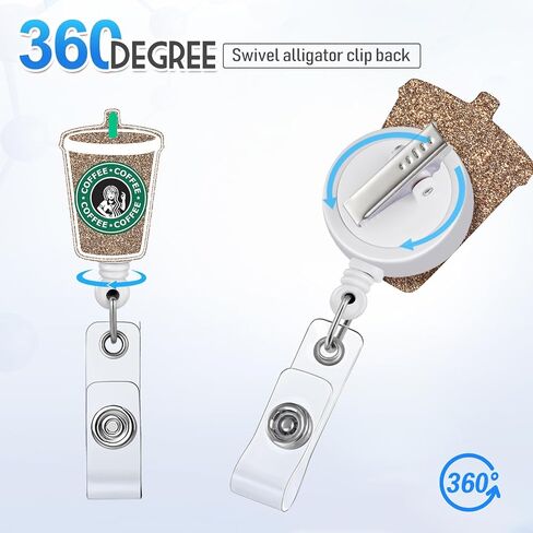 Plifal Badge Reel Holder Retractable with ID Clip for Nurse Nursing Name Tag Card Cute Bee Medical Assistant Funny Accessories with Alligator Clip for Hospital Student Work Office in Saudi Arabia