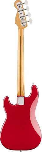 حزمة Fender Vintera 50s Precision Bass، داكوتا ريد + موستانج مايكرو أمبير + حامل معلق + كابل + مجموعة العناية in Kuwait